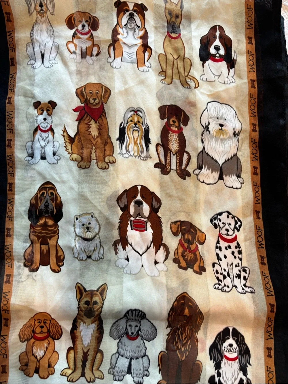NWT Dog Lovers Polyester Scarf